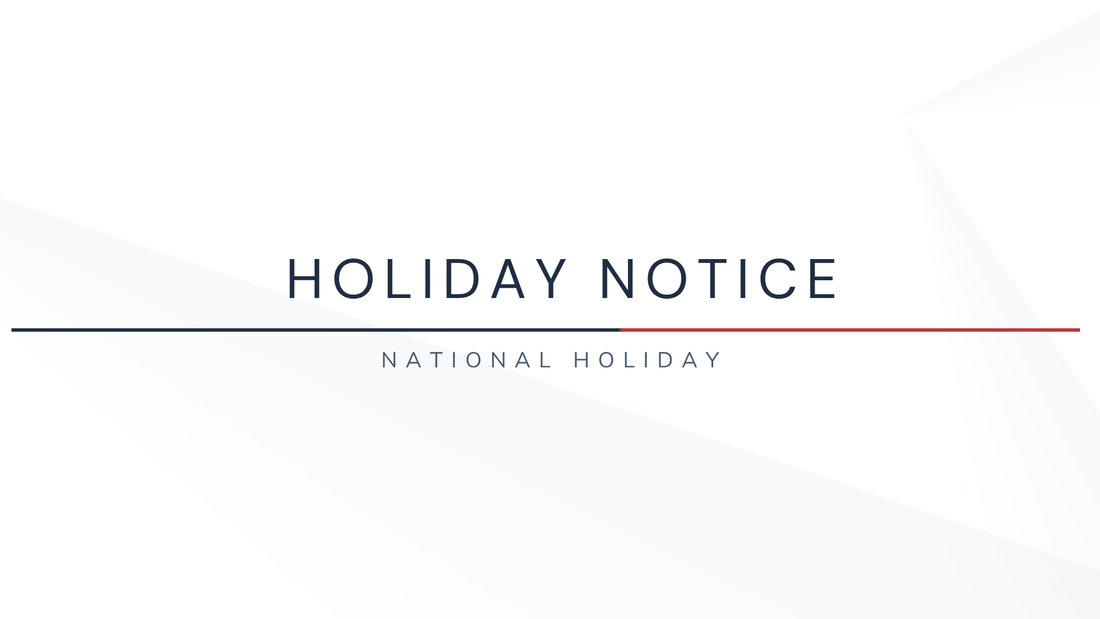 Holiday Notice! (National Day 1st Oct 2026)