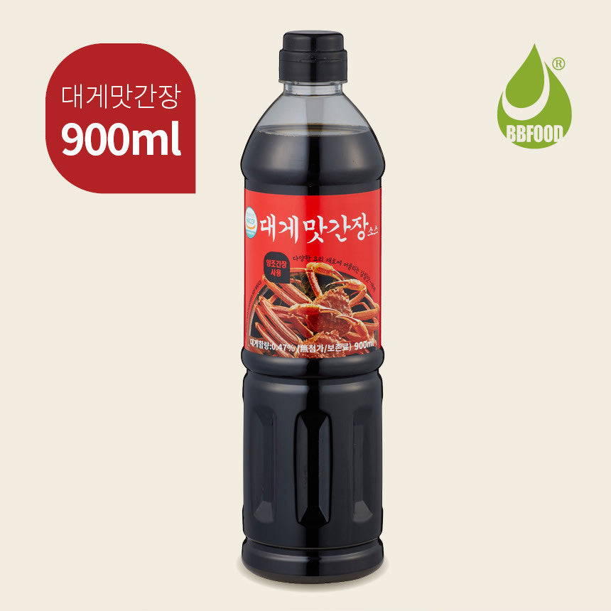 [BB Food] Snow Crab Flavored Soy Sauce 900ml