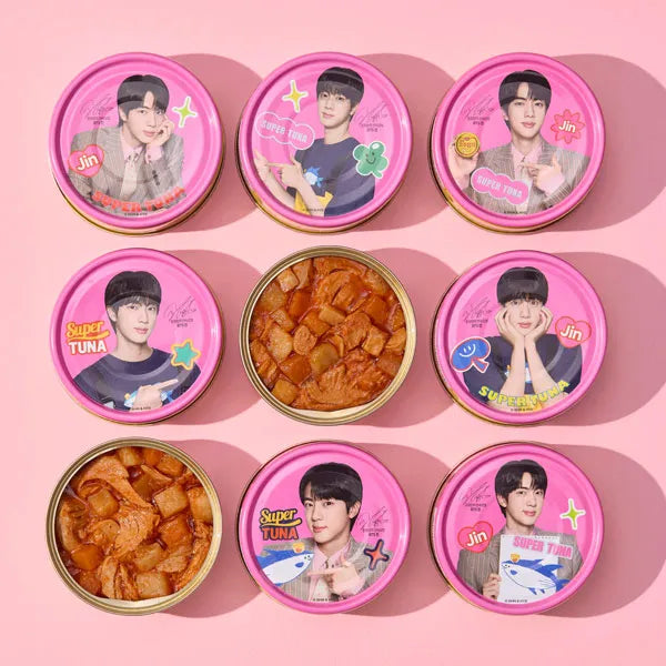 [BTS 진 스페셜 에디션2!!] 동원참치 90g*8 (살코기*6+고추(진 에디션)*2+스티커*1)
