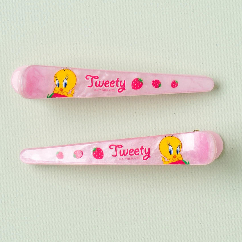 [Daiso] Looney Tunes 一字髮夾-粉色 (2個入)