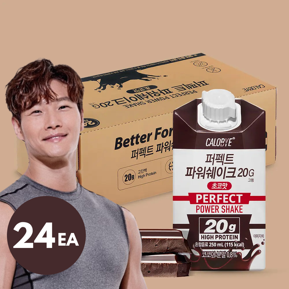 [CALOBYE] High Protein Perfect Power Shake - Choco 250ml*24 (Protein 20g)