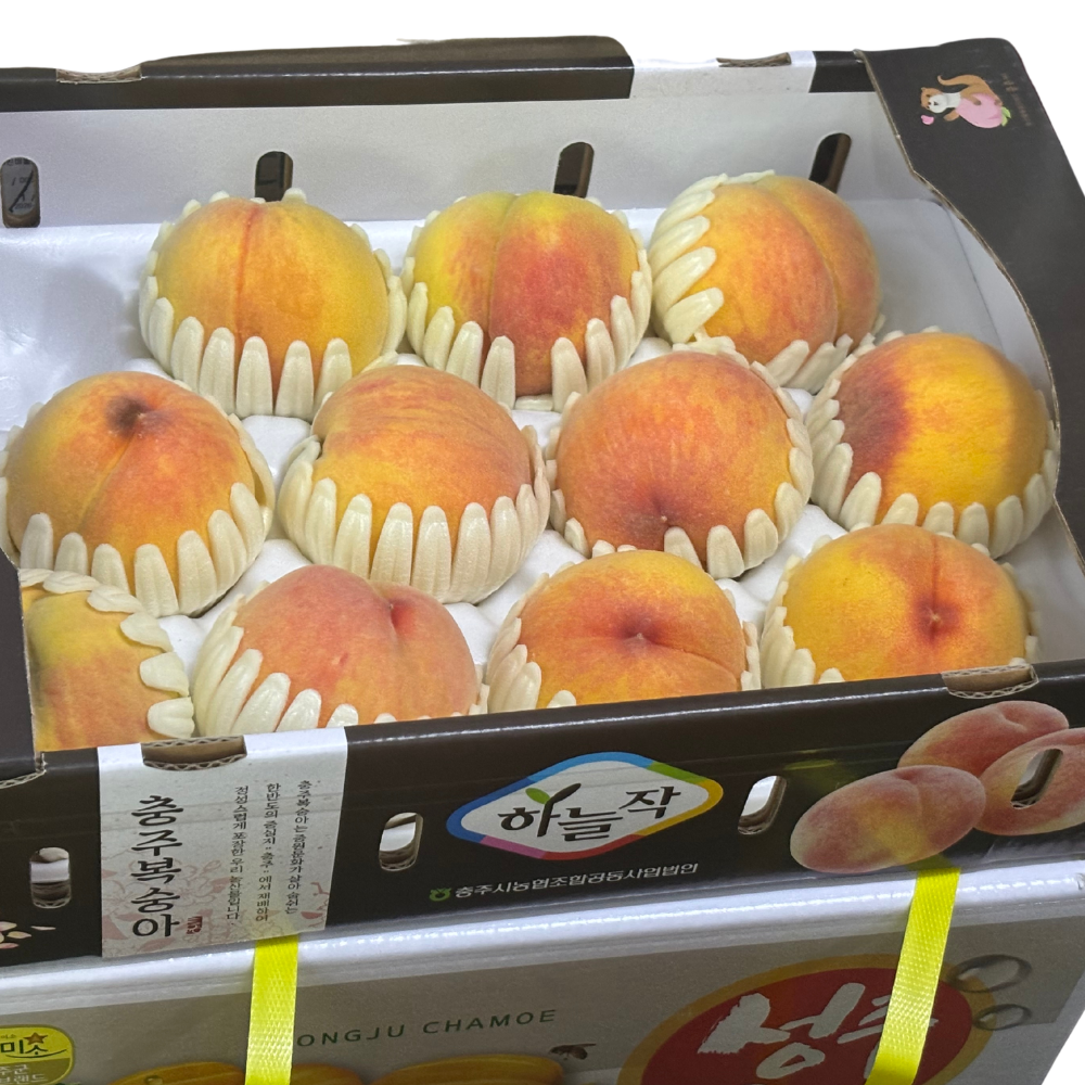 (10% OFF!!) 韓國飛機直運 Premium 黃桃  1 Box (10~12 pcs)