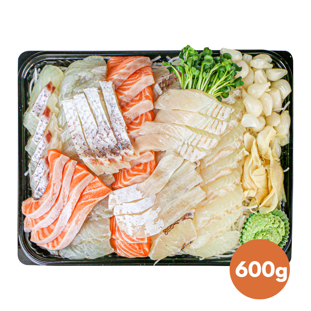 [Preorder] Sliced Raw Korean Fish Set A (Sea Bass + Flatfish+ Sea Bream + Salmon) (400g / 600g)