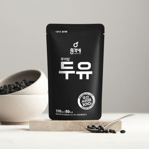 [Chonggakne] Blackbean Soy Milk 190ml (No Add Sugars)