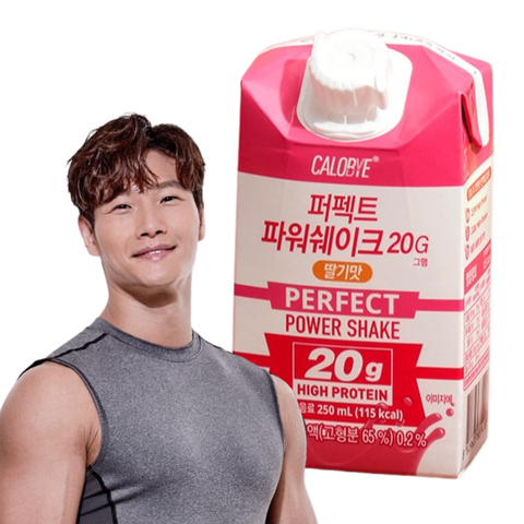 [CALOBYE] High Protein Perfect Power Shake - Strawberry 250ml (Protein 20g)