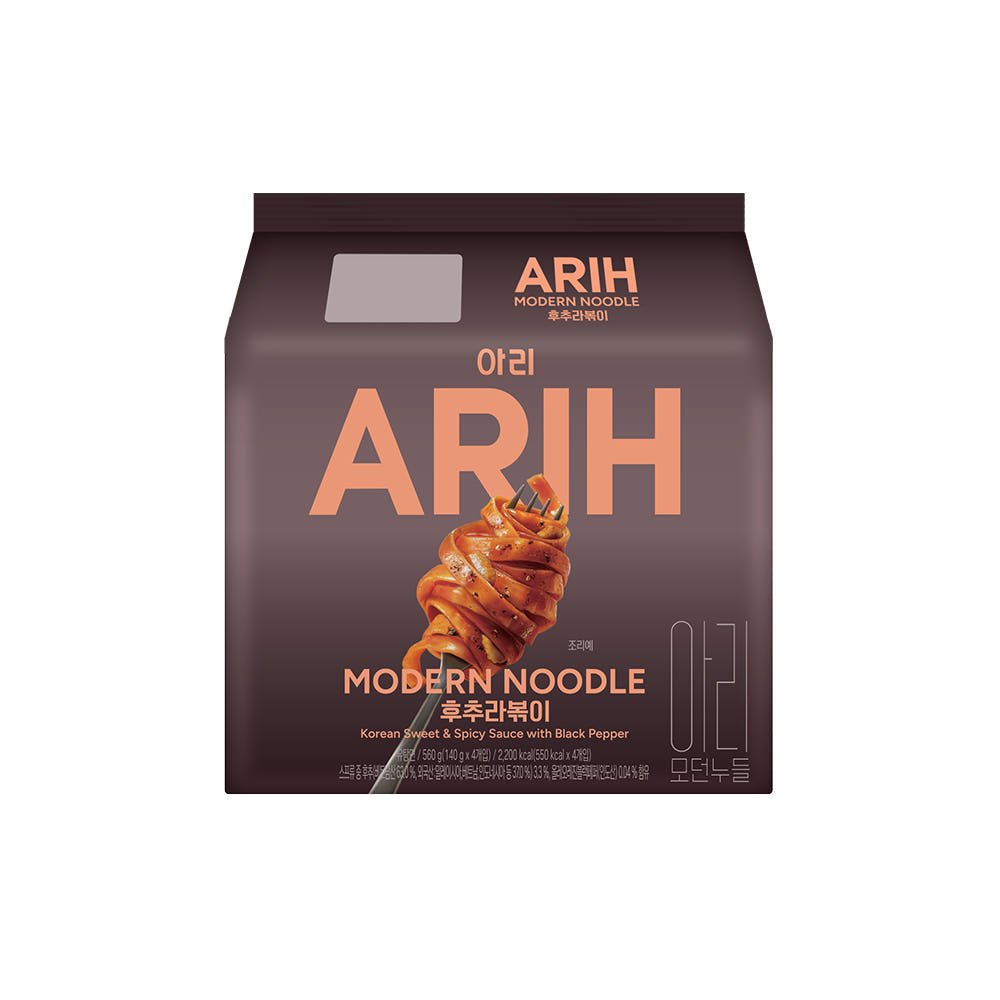 [BTS x ARIH] Modern Noodle (Black Pepper Tteokbokki) 140g x 4p