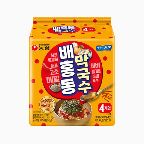 [Nongshim] Baehongdong Mix Buckwheat Noodles 456g (114g*4p)