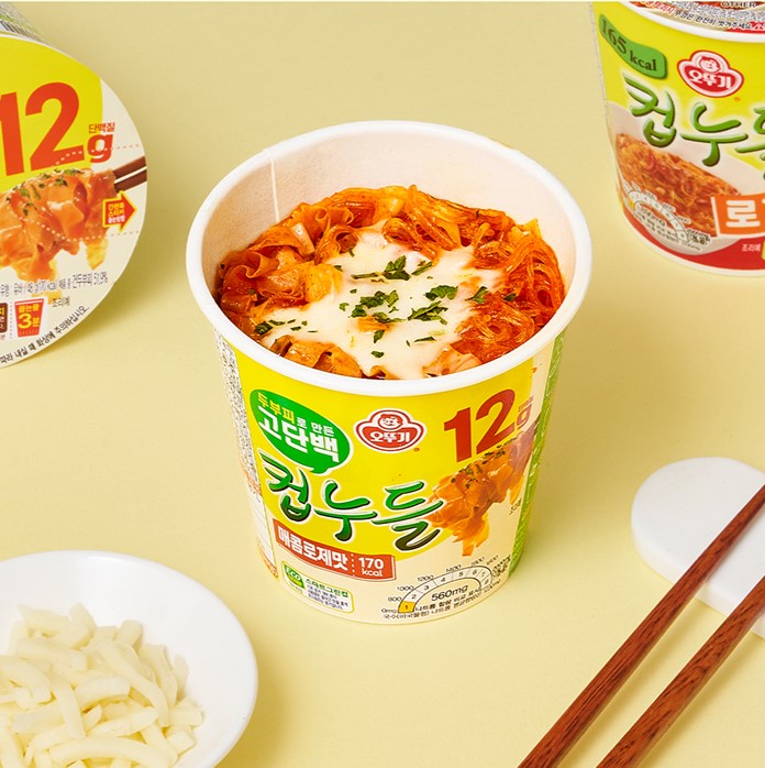 [不倒翁] 高蛋白質杯豆腐麵 (辣玫瑰醬味) 48g