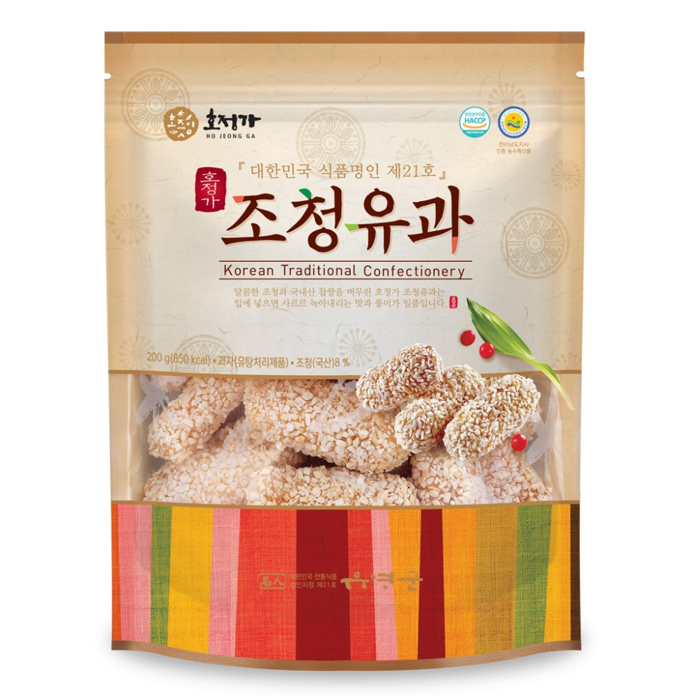 [Ho Jeong Ga] Deep-Fried Honey Pastry Yugwa 200g