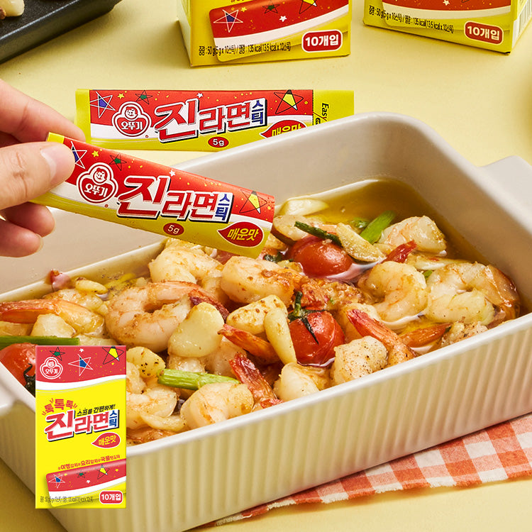 [不倒翁] 真拉麵調味粉條裝 (辣味) 5g*10