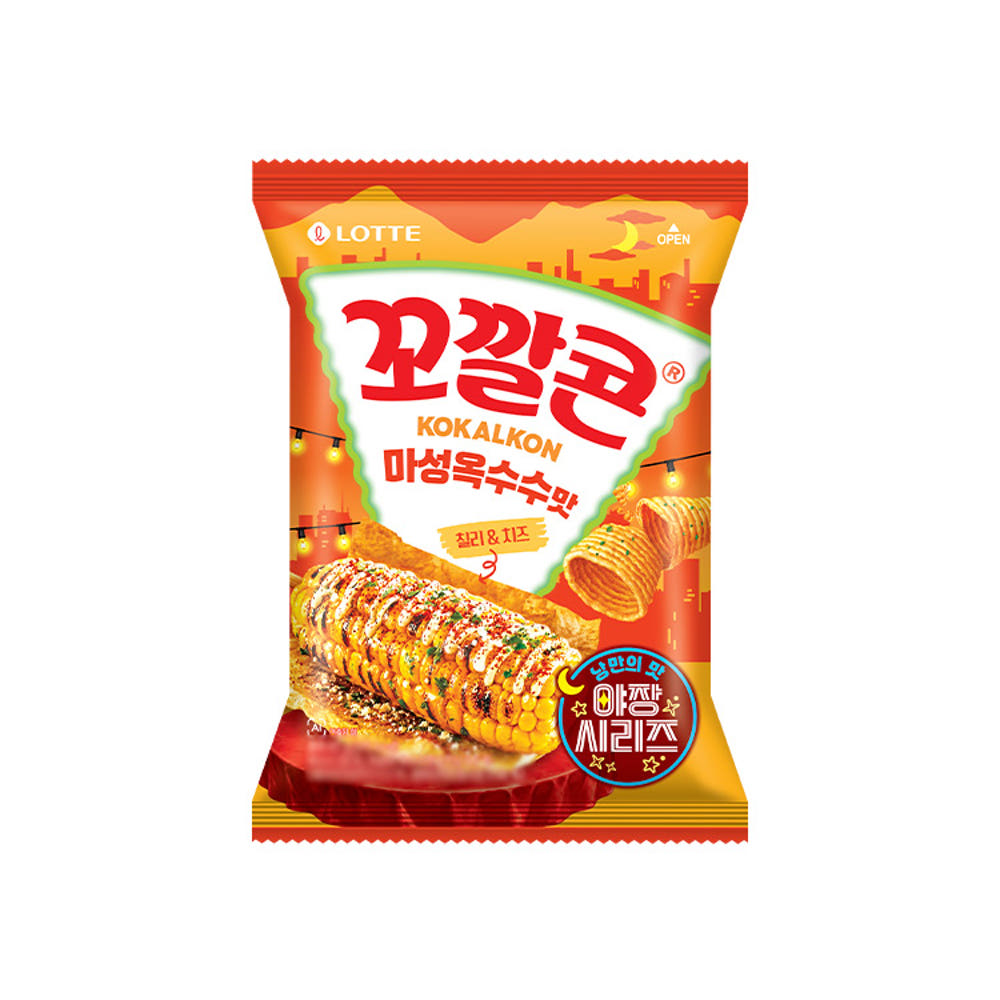 [樂天] 粟米筒 (辣椒&芝士味) 67g