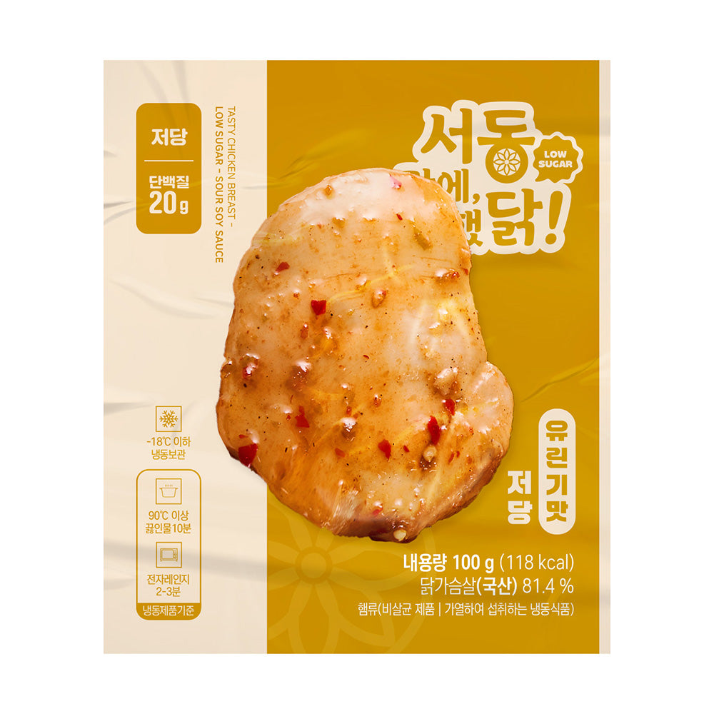 [서동] 맛에 반했닭! 닭가슴살 유린기 저당 100g