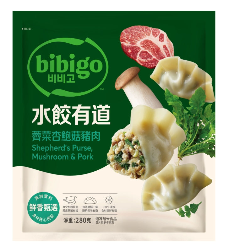 [CJ] Bibigo Shepherd's Purse, Mushroom & Pork Dumplings 280g