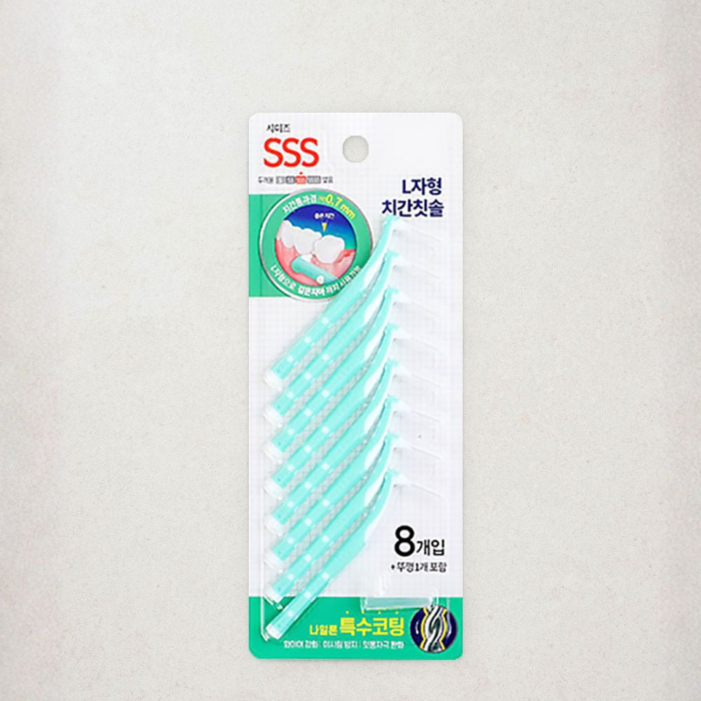 [Daiso] L字型牙縫刷 SS 0.7mm 8支