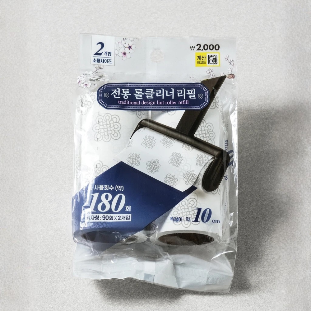 [다이소] 전통 롤 클리너 리필 10cm*90회 2개입