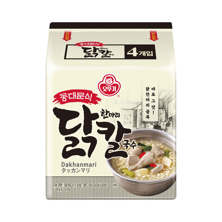 [Ottogi] Dongdaemun-style Whole Chicken Noodle Soup 460g (115g ×4ea)