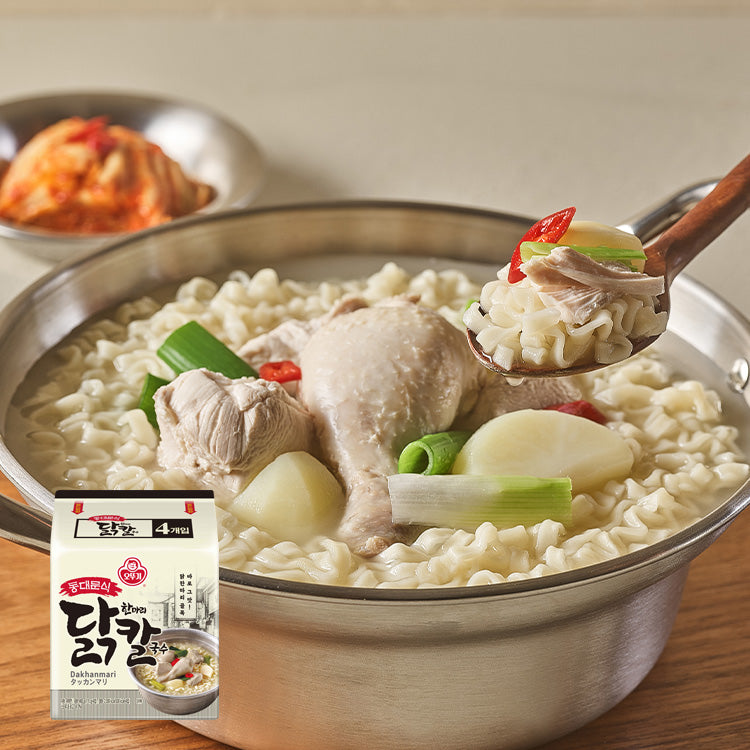 [Ottogi] Dongdaemun-style Whole Chicken Noodle Soup 460g (115g ×4ea)