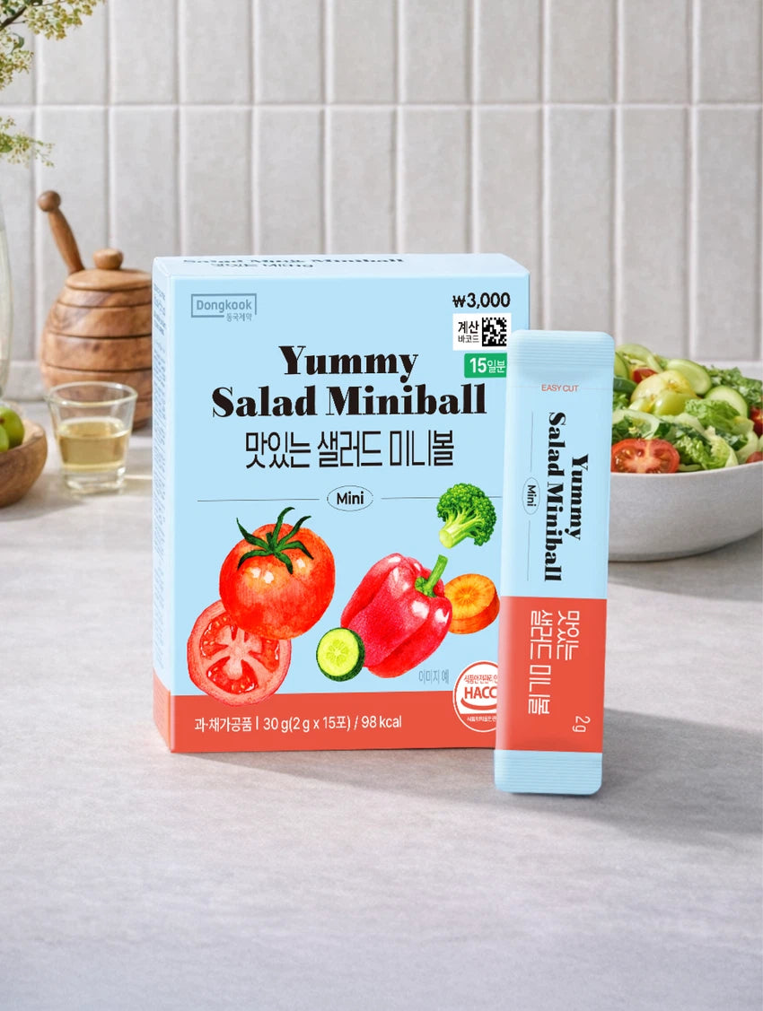 [Daiso] Dongkook Yummy Salad Miniball (2g x 15 Sticks)