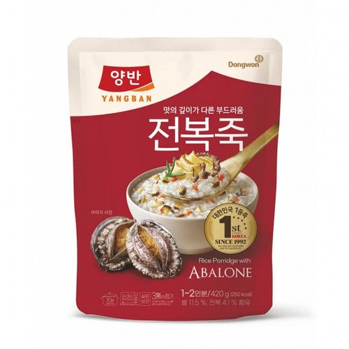 [Dongwon] Yangban Rice Porridge with Abalone (Bag) 420g