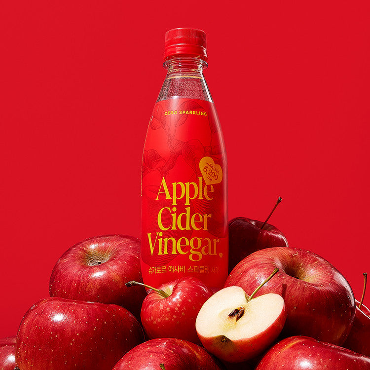 [Sugarlolo] 有氣無糖蘋果醋飲品 - 蘋果 350ml