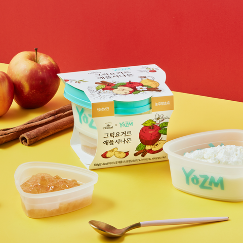 [YOZM] 蘋果肉桂醬希臘乳酪 130g 