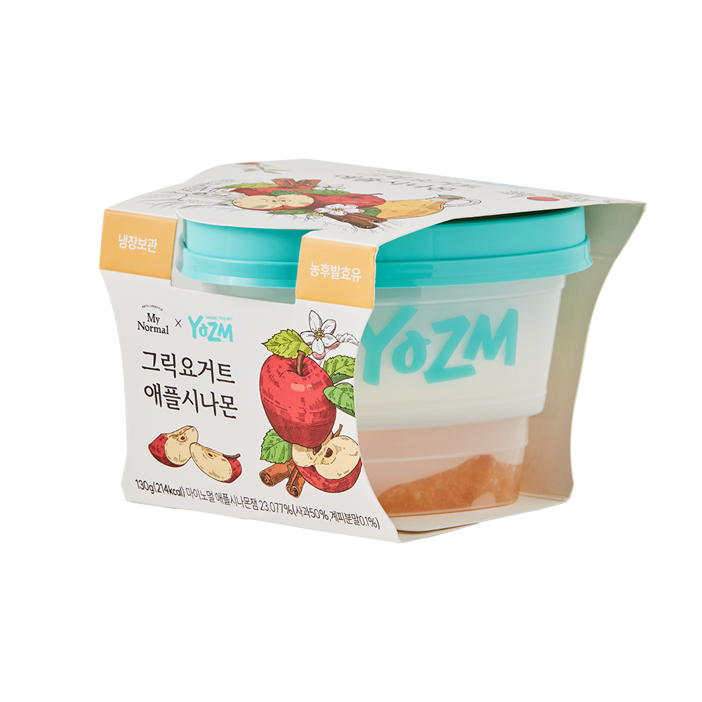 [YOZM] 蘋果肉桂醬希臘乳酪 130g 