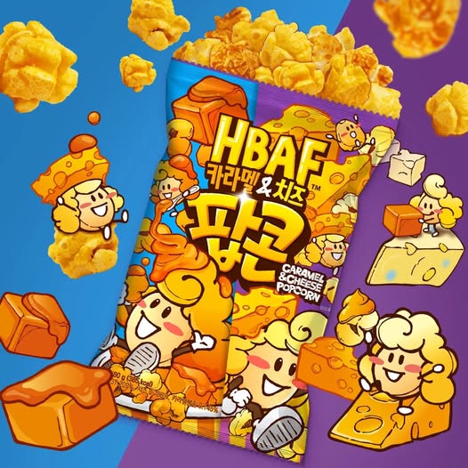 [HBAF] Popcorn (Caramel & Cheese Flavor) 80g