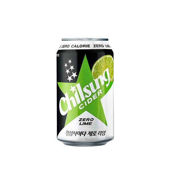 [Lotte] Chilsung Cider (Zero Lime) 355ml