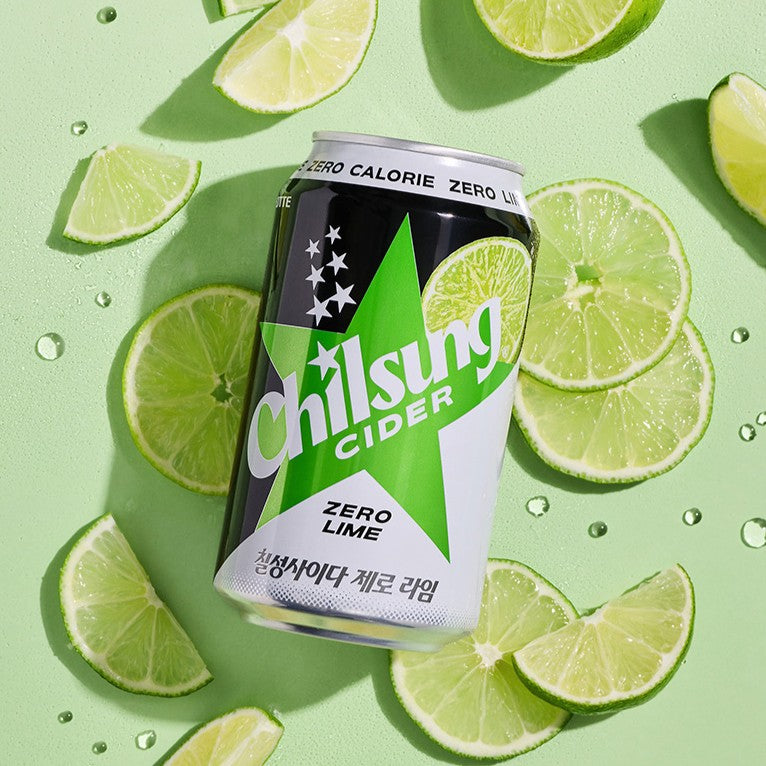 [Lotte] Chilsung Cider (Zero Lime) 355ml