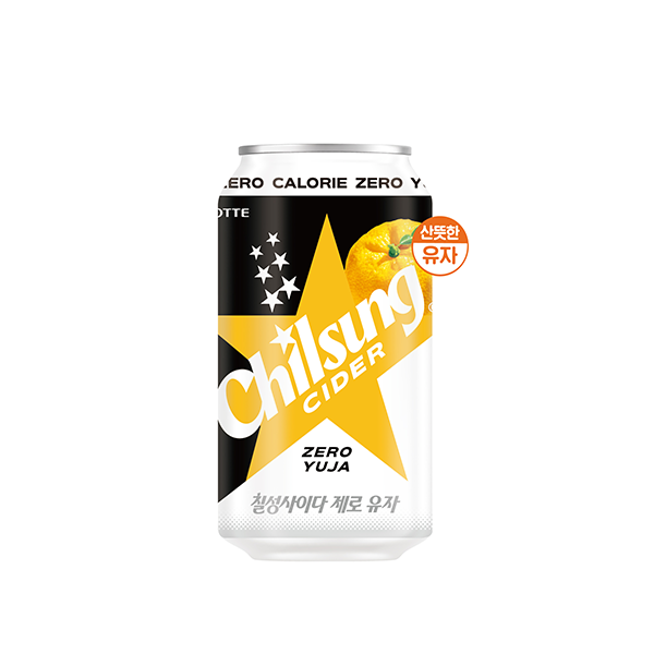 [Lotte] Chilsung Cider (Zero Yuja) 355ml