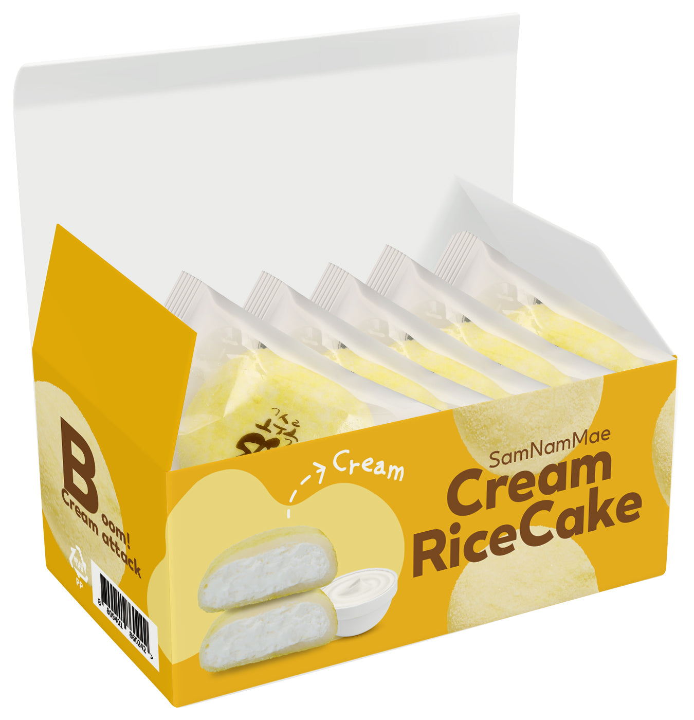 [고수록] 크림치즈 찹쌀떡 200g (40g*5개입)