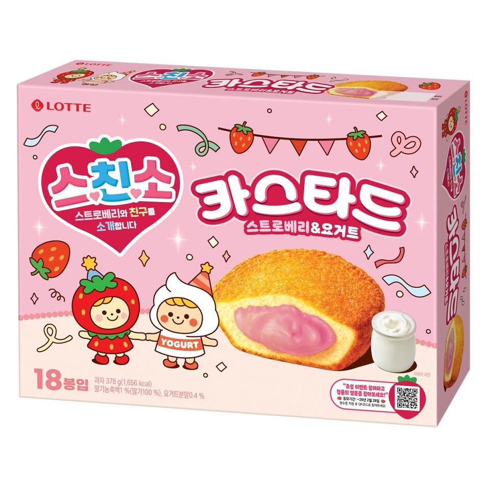 [樂天] 忌廉夾心蛋糕 (士多啤梨乳酪味) 378g