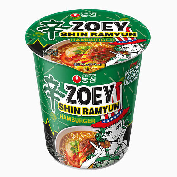 [농심 x 케이팝 데몬 헌터스] 신라면 햄버거컵 65g