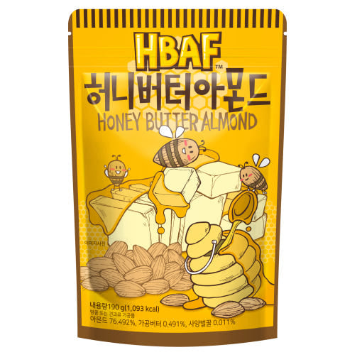 [HBAF] Dry Roasted Almond (Honey Butter Flavor) 190g
