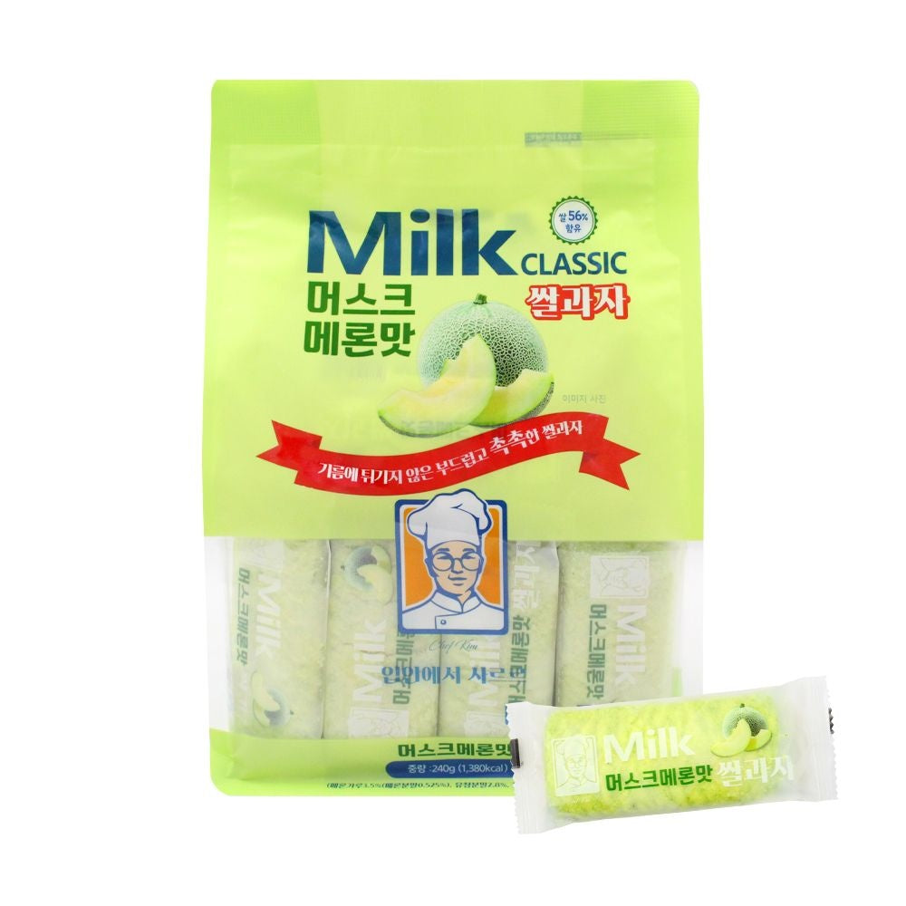 [Milk Classic] Rice Cracker (Muskmelon Flavor) 240g