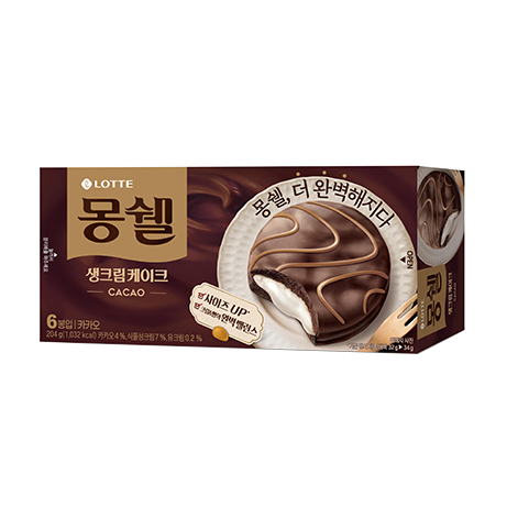[Lotte] Mongshell Cake (Cacao) 204g