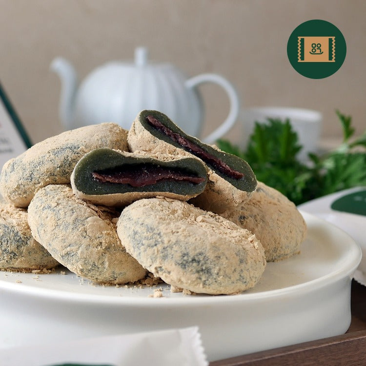 [Maumiga] Rice Cake with Red Bean and Mugwort Filling (30g x 6ea)