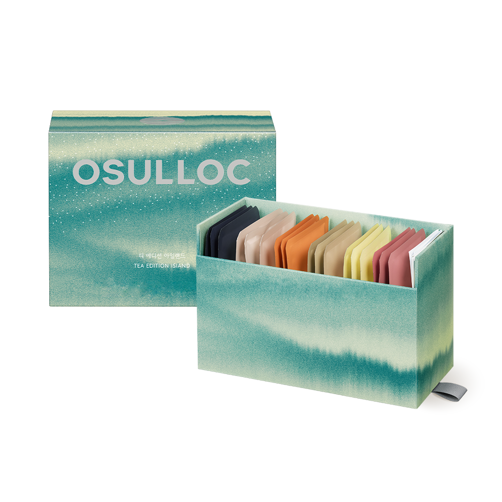 [OSULLOC] Tea Edition Island (2.5g*18) + Wrapper (Bojagi) Gift Set