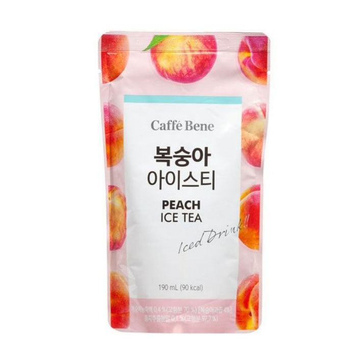 (expiry date: 7/1/2026) [Caffe BENE] Peach Ice Tea 190ml