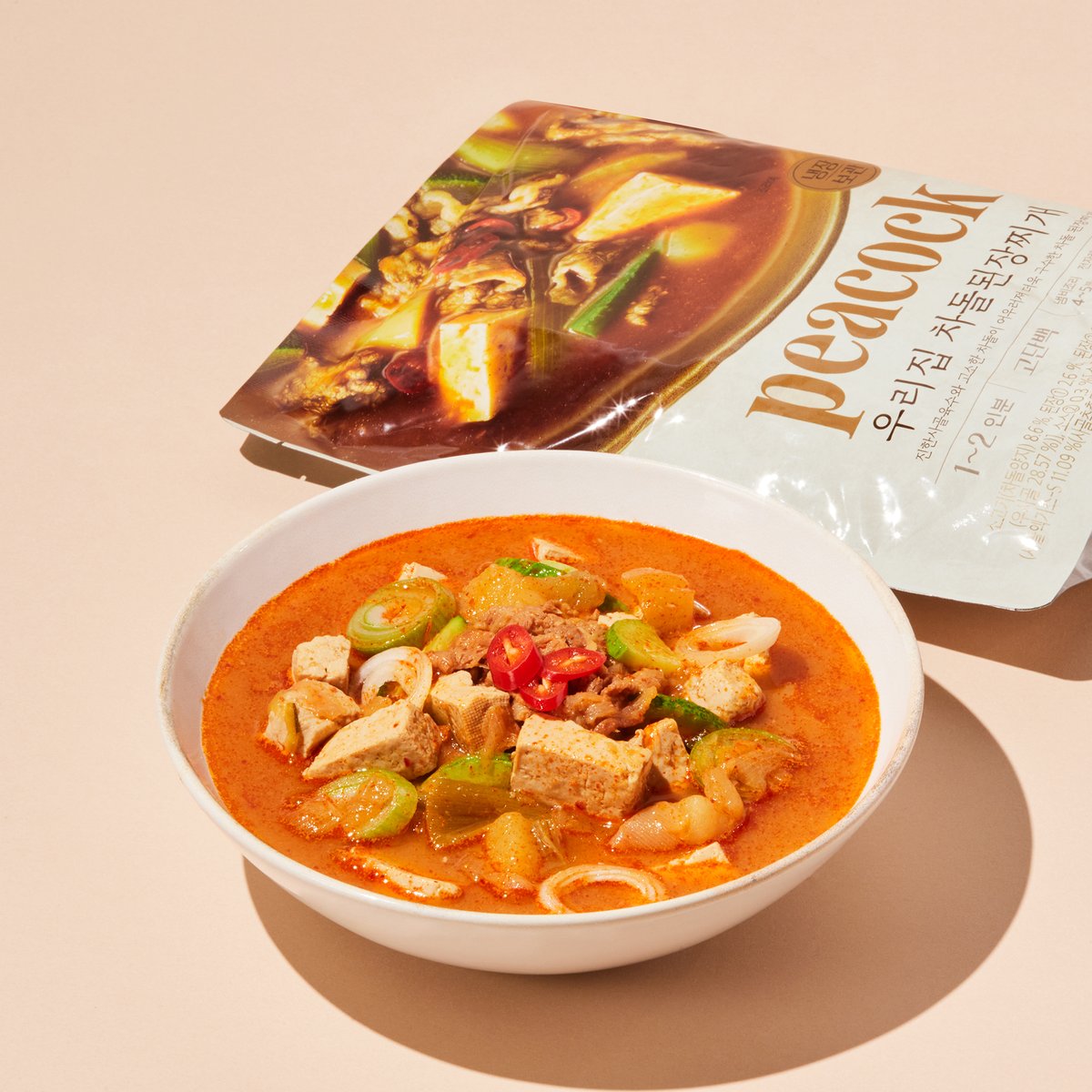[피코크 Peacock] 우리집 차돌된장찌개 500g