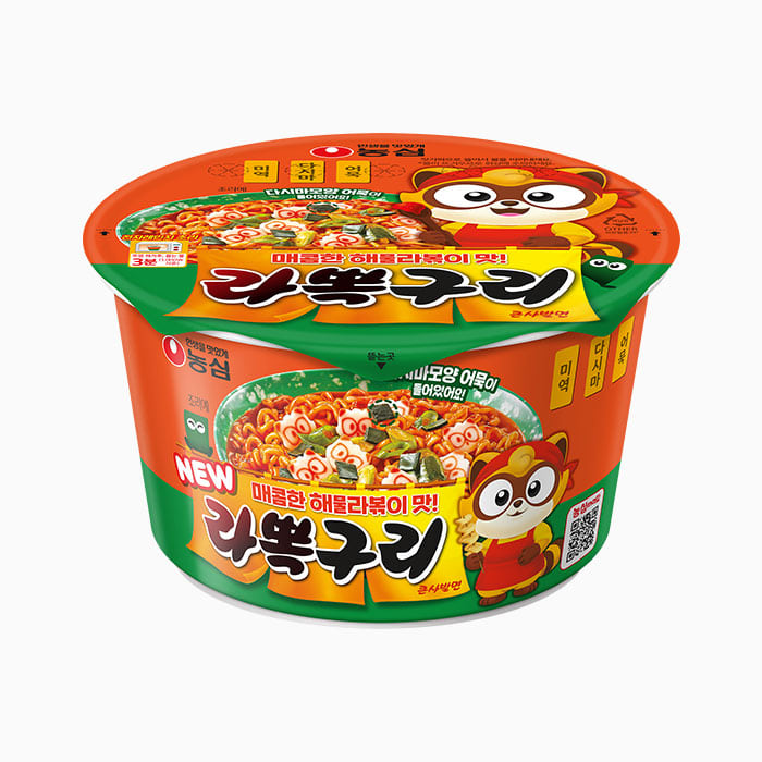 [Nongshim] Neoguri Cup Noodles (Seafood Rabokki Flavor) 105g