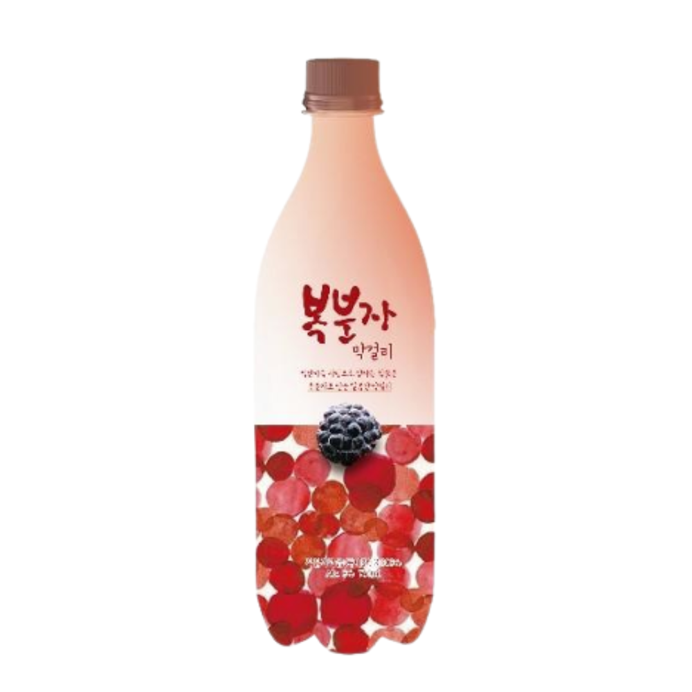 [Cheonnyeon Juga] Raspberry Bokbunja Korean Rice Wine (Makgeolli) 750ml