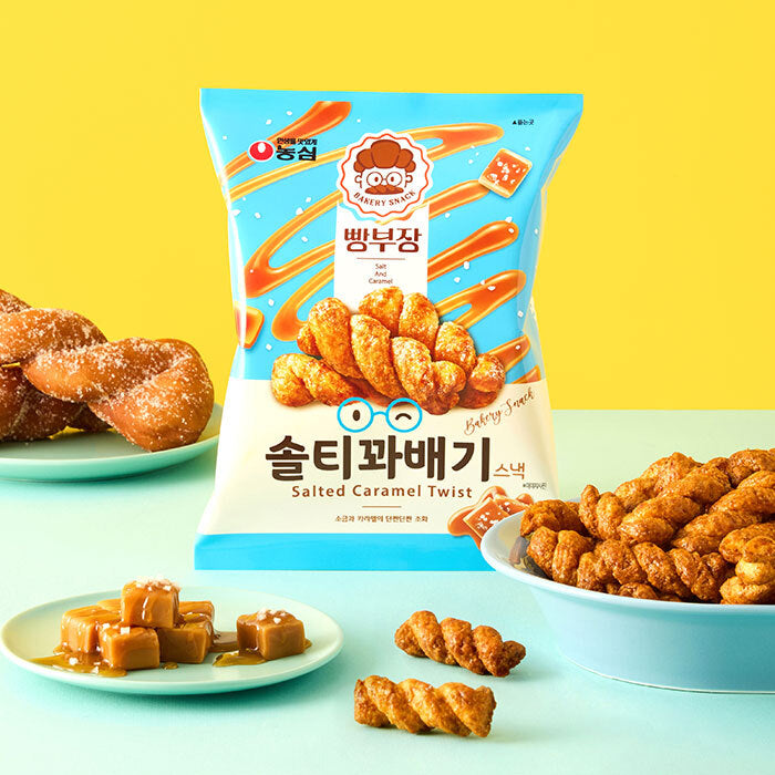 [農心] 海鹽焦糖麻花脆條零食 55g