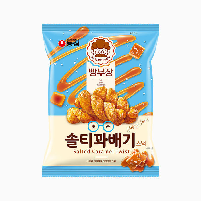 [農心] 海鹽焦糖麻花脆條零食 55g