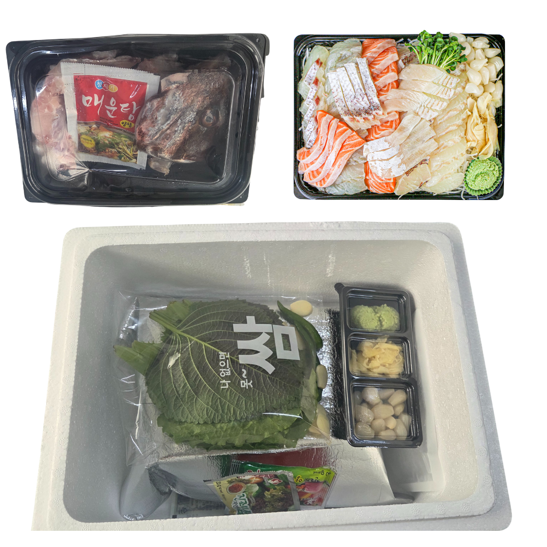 [Preorder] Sliced Raw Korean Fish Set A (Sea Bass + Flatfish+ Sea Bream + Salmon) (400g / 600g)