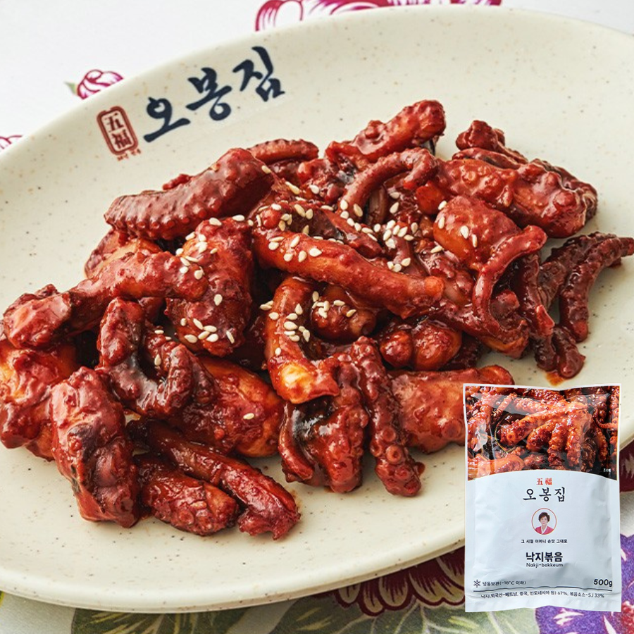 [五福家] 辣炒八爪魚 500g