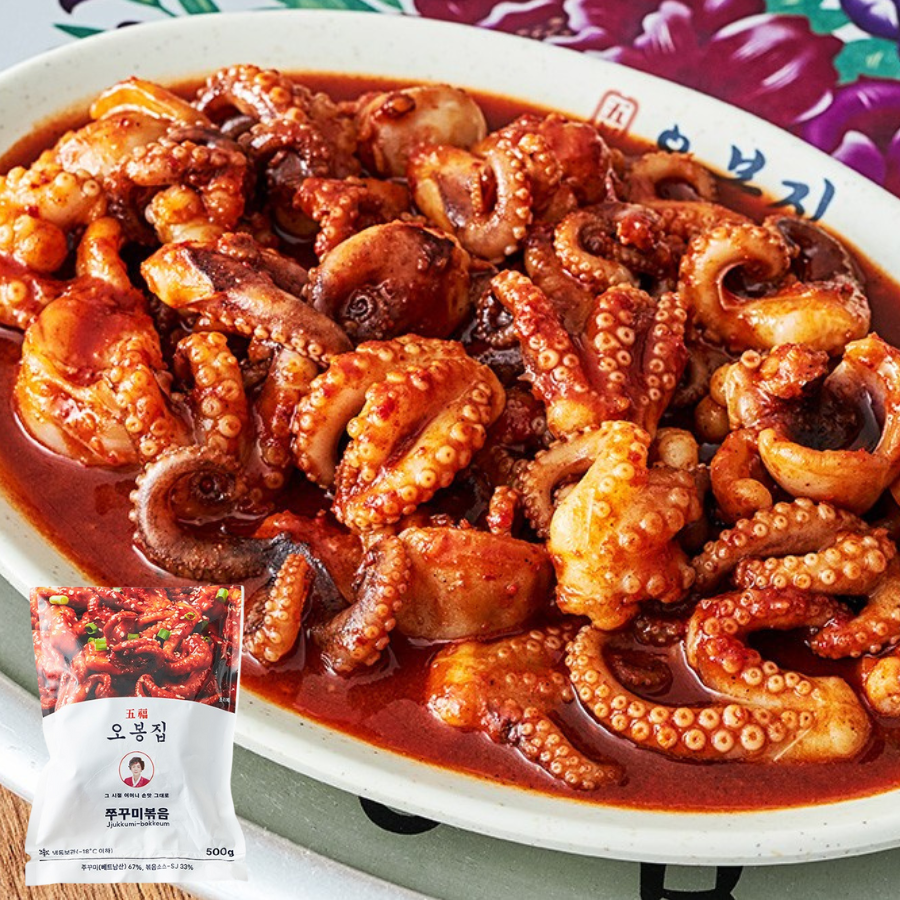 [五福家] 辣炒小八爪魚 500g