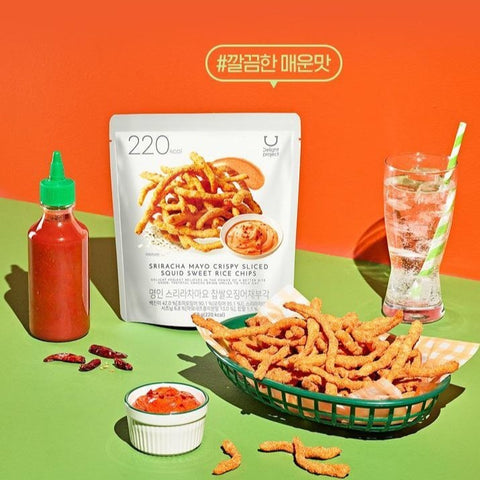[Delight Project] Sriracha Mayo Crispy Sliced Squid Sweet Rice Chip 50g