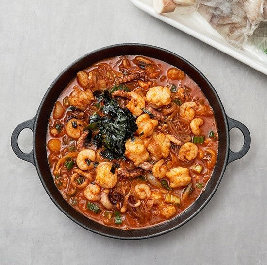 [Daily Table] Busan Style Spicy Stir-fried Nakgopsae (Octopus & Beef Small Intestines & Shrimp) 641.8g