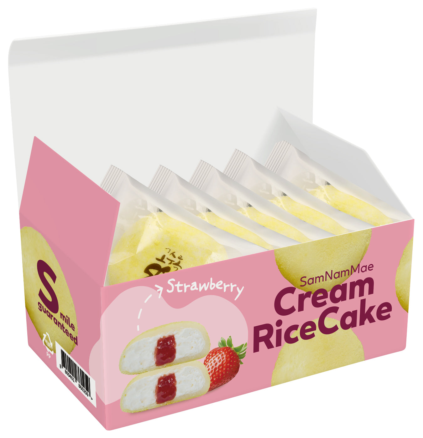 [GoSuRok] Cream Rice Cake (Strawberry) 200g (40g*5ea)